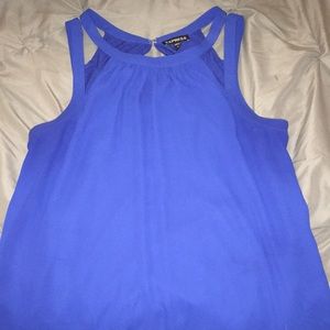 Blouse-blue-Express